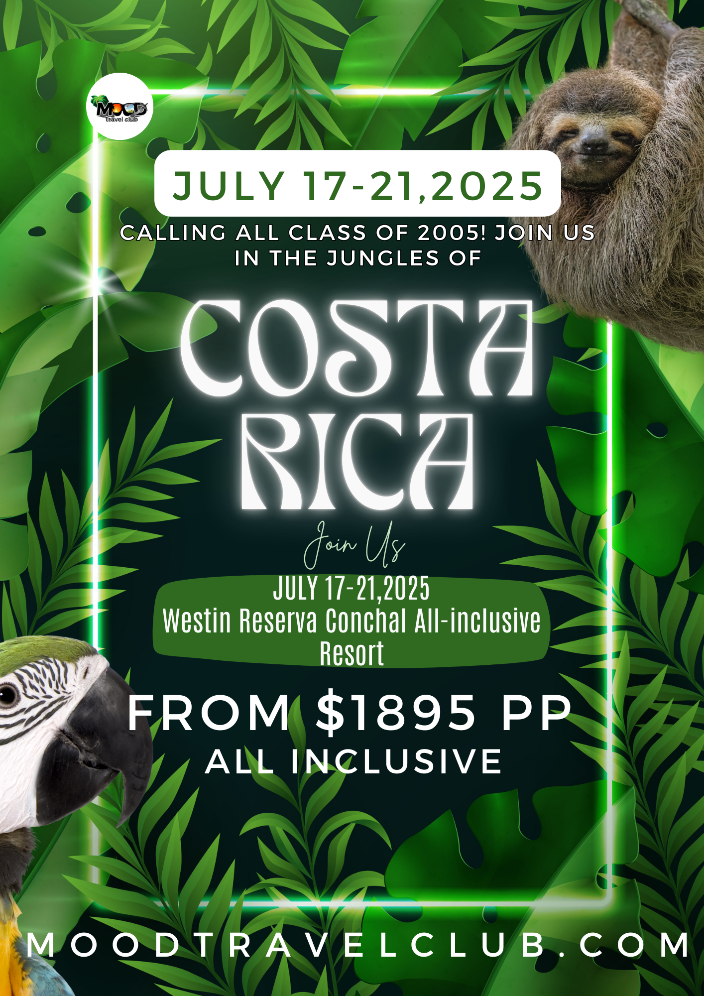 July 17-21,2025 Guanacaste, Costa Rica Westin Reserva Conchal | MOOD VIP