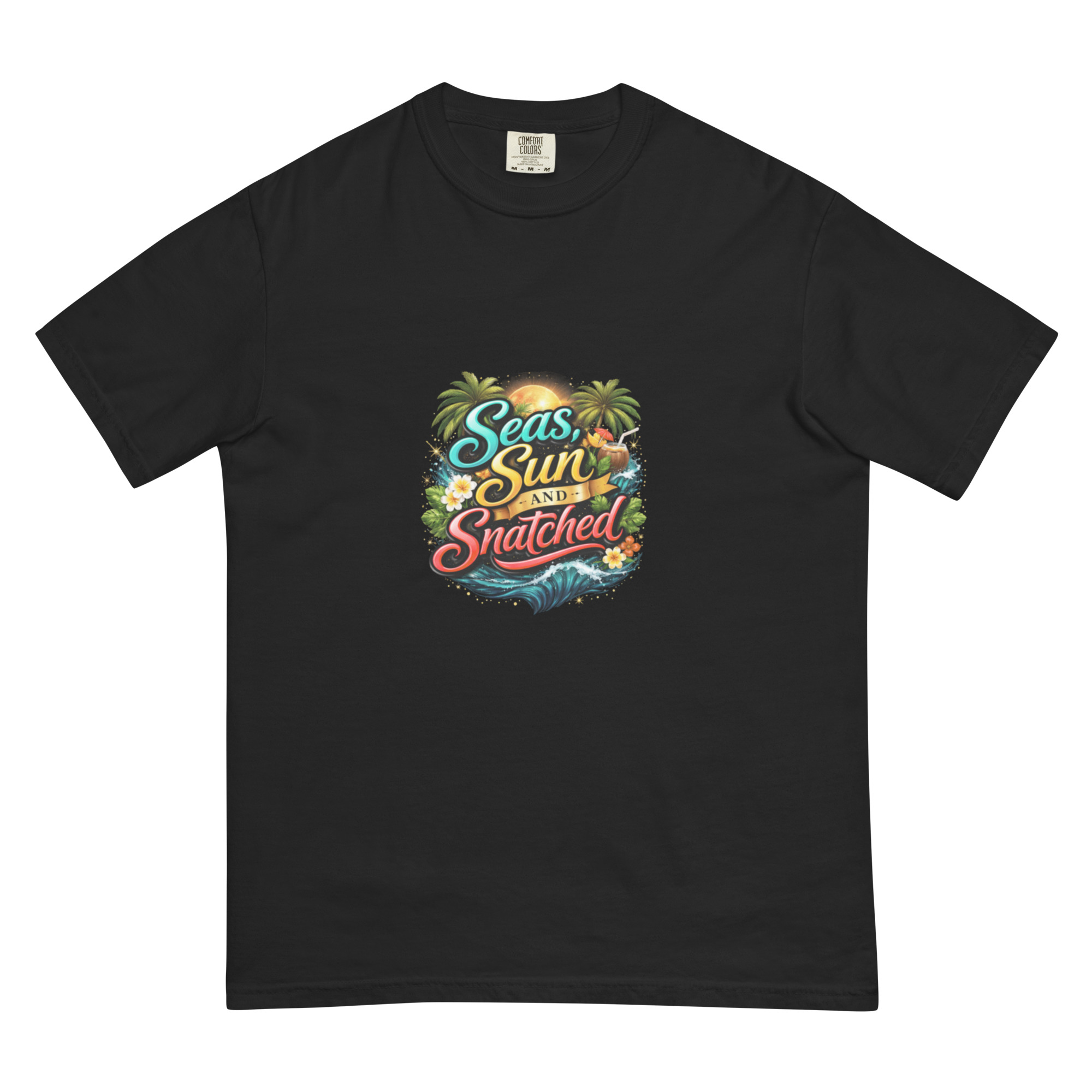 VIP Black Cruisers Club Seas, Sun & Snatched T-Shirt - Image 2