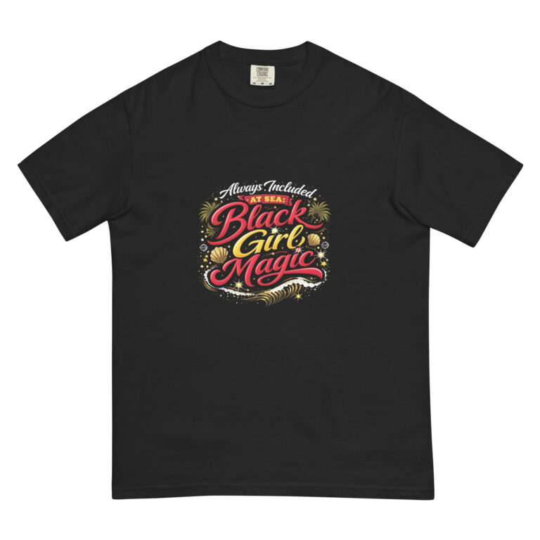 VIP Black Cruisers Club Always Included At Sea Black Girl Magic T-shirt