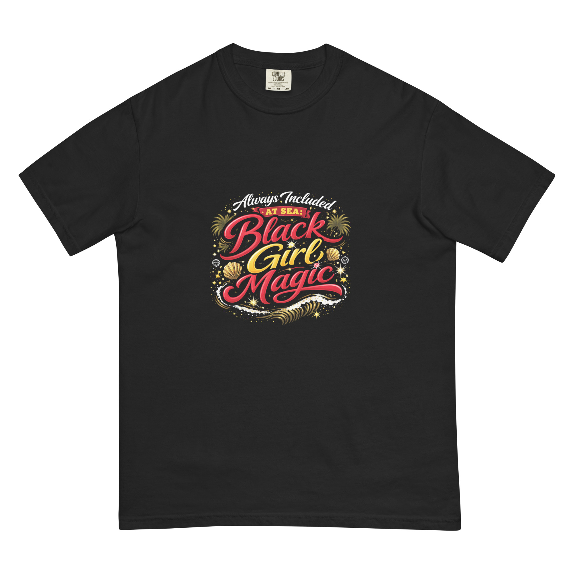 VIP Black Cruisers Club Always Included At Sea Black Girl Magic T-shirt
