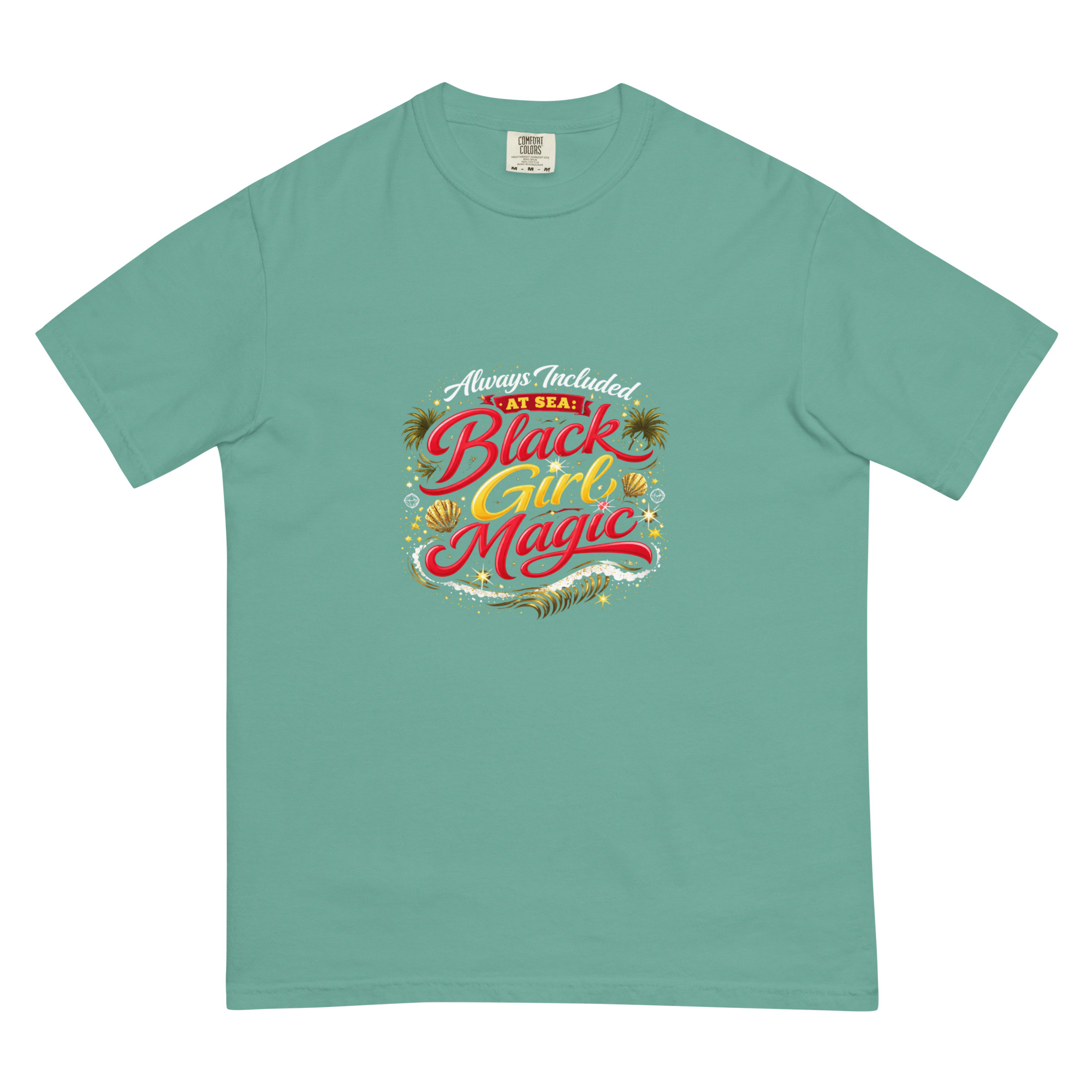 VIP Black Cruisers Club Always Included At Sea Black Girl Magic T-shirt - Image 11